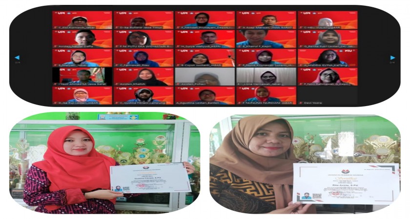 Kelar Mengikuti BIMTEK Kepala Laboratorium Sekolah, Dua Guru Kimia MAN 2 Bandar Lampung Terima Sertifikat dari UPI