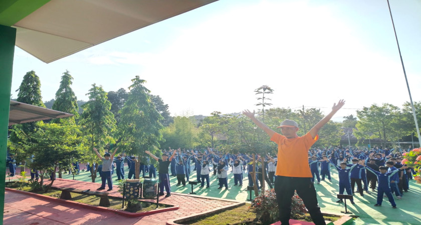Gaya Hidup Sehat di MAN 2 Bandar Lampung: Senam Pagi Jadi Instrumen Penilaian Kokurikuler