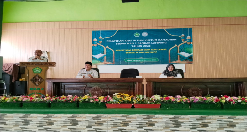 Gelar Pelatihan Dakwah, MAN 2 Bandar Lampung Siapkan Generasi Penceramah Unggul Yang Berakhlak