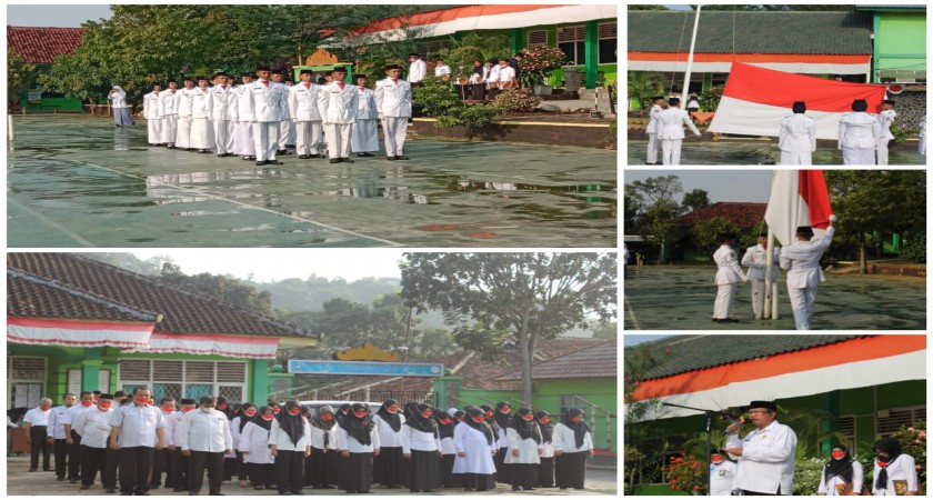 Upacara HUT RI ke-77 Berlangsung Khidmat, Paskibra MAN 2 Bandar Lampung Tampil Memikat