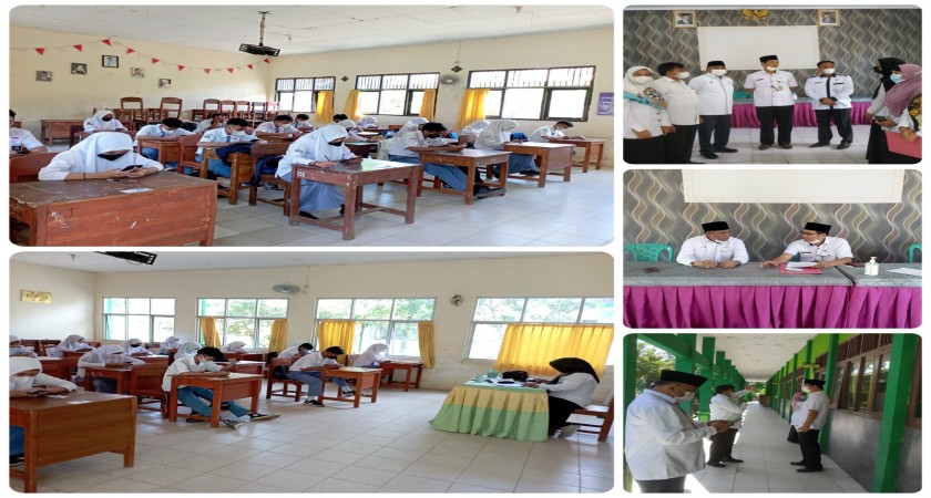 MAN 2 Bandar Lampung Gelar Ujian Madrasah (UM) Hari Pertama, Kasi Penmad Kemenag Kota Pantau Kegiatan