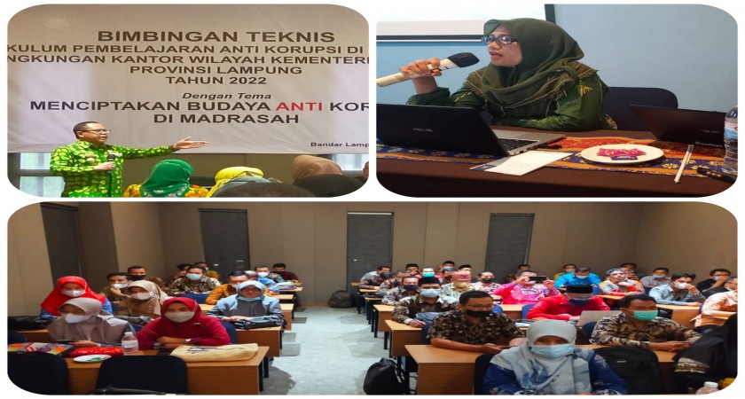 Noperdayati, S.Pd. Guru PKn MAN 2 Bandar Lampung Jadi Salah Satu Trainer Pada BIMTEK Kurikulum Pembelajaran Anti Korupsi