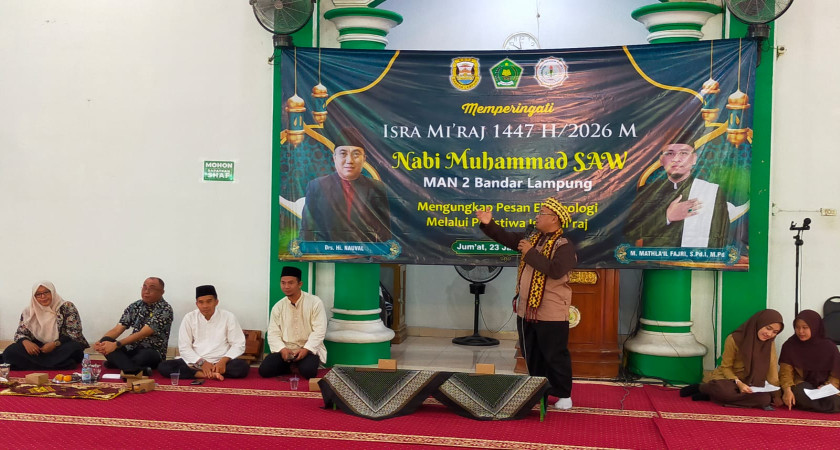 Dari Langit ke Bumi: Pesan Ekoteologi Isra Mi’raj di MAN 2 Bandar Lampung