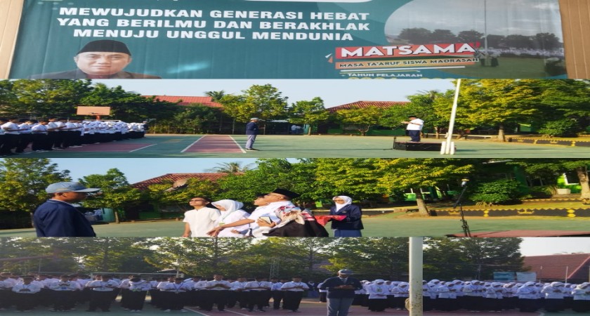 Pelepasan Burung Merpati Dalam Pembukaan Matsama MAN 2 Bandar Lampung Tahun Pelajaran 2024/2025