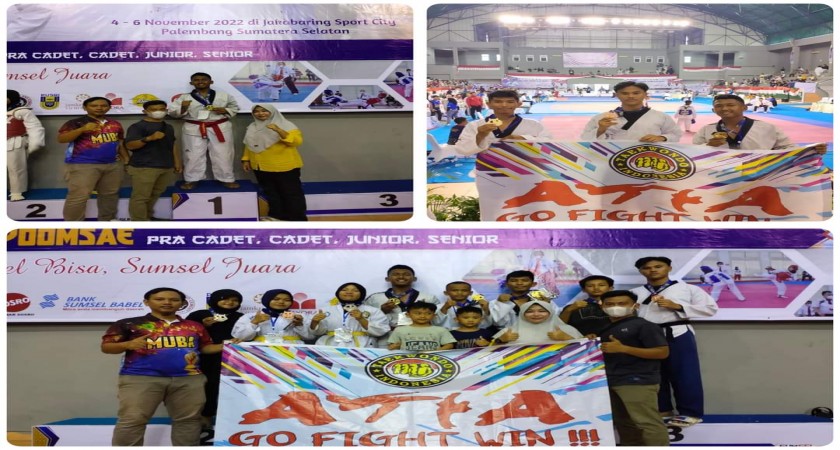 Raih Juara 1 Kejuaraan Nasional Taekwondo, Angga Harumkan Nama Lampung dan MAN 2 Balam