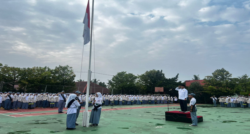 Upacara Bendera MAN 2 Bandar Lampung Diisi Pengumuman Pundi Prestasi